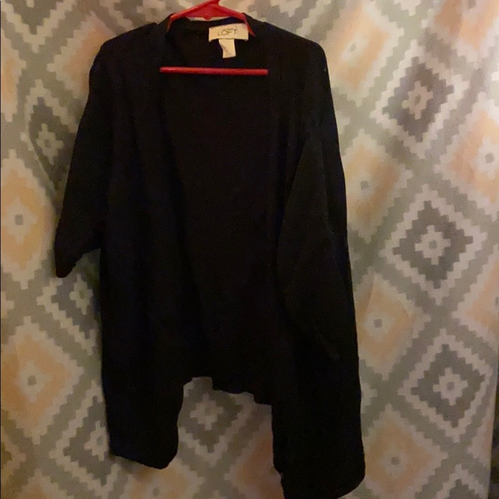 Black button down cardigan